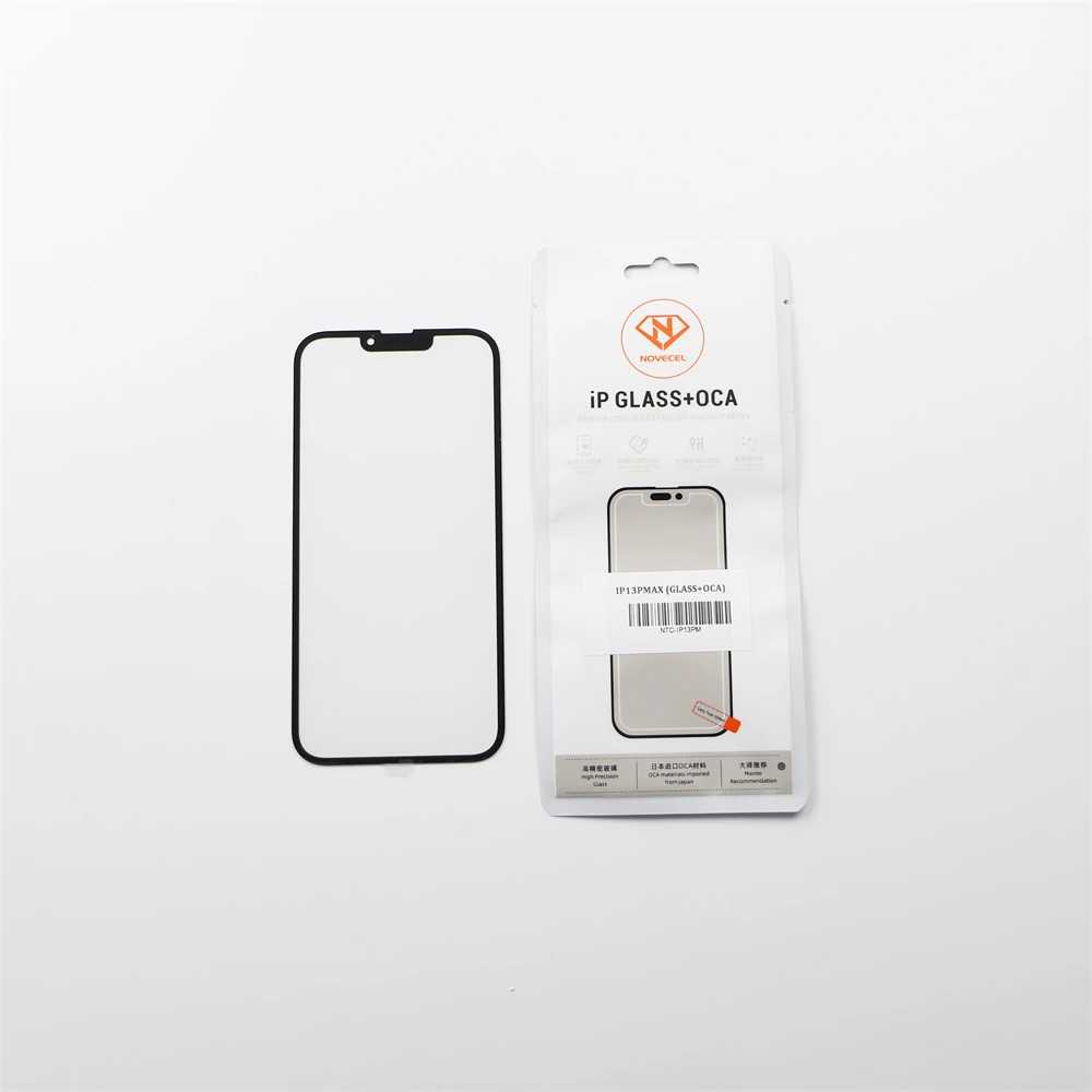 2pcs/Lot LCD Front Outer Glass Lens with OCA Film External Screen Replacement Panel for iPhone 16 15 14 13 Pro Max Repair Parts