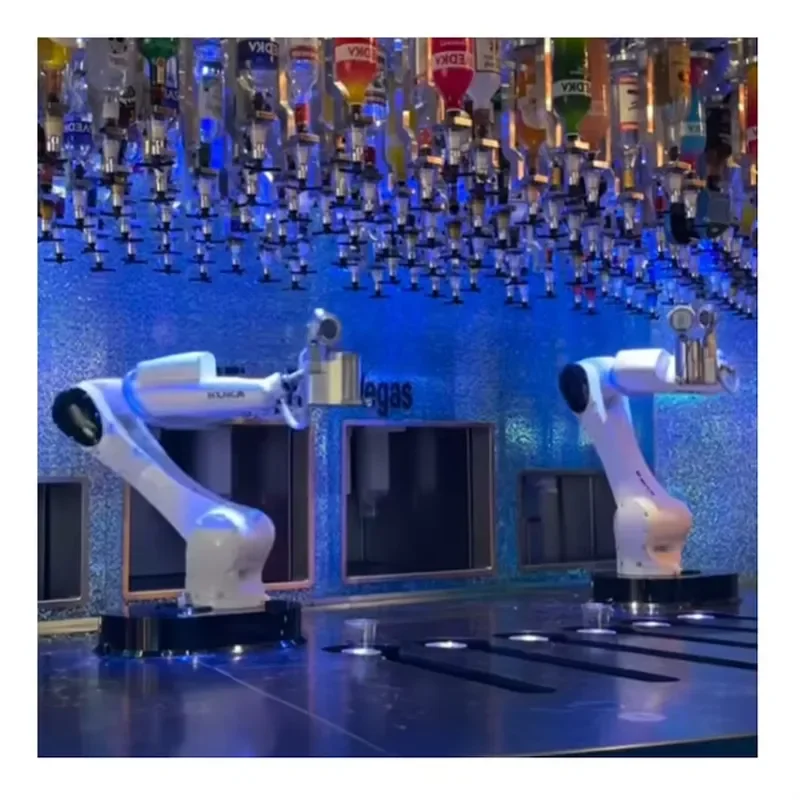 Automatic Robotic Bartender Arm System for Bars Clubs Hotels Full Solution Smart Drink Mixing Machine Commercial Beverage