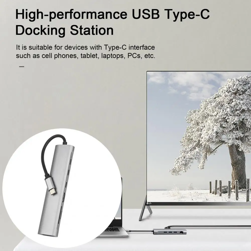 

USB Laptop Docking Station Durable TF Card Reader Universal Quick Read Write USB Type-C Hub Expander Computer Accessories