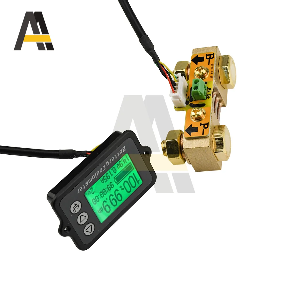 TK15 350A Tester della batteria del veicolo di precisione del colometro della batteria DC 8V-80V Monitor elettrico dell'esposizione della quantità per l'automobile elettrica