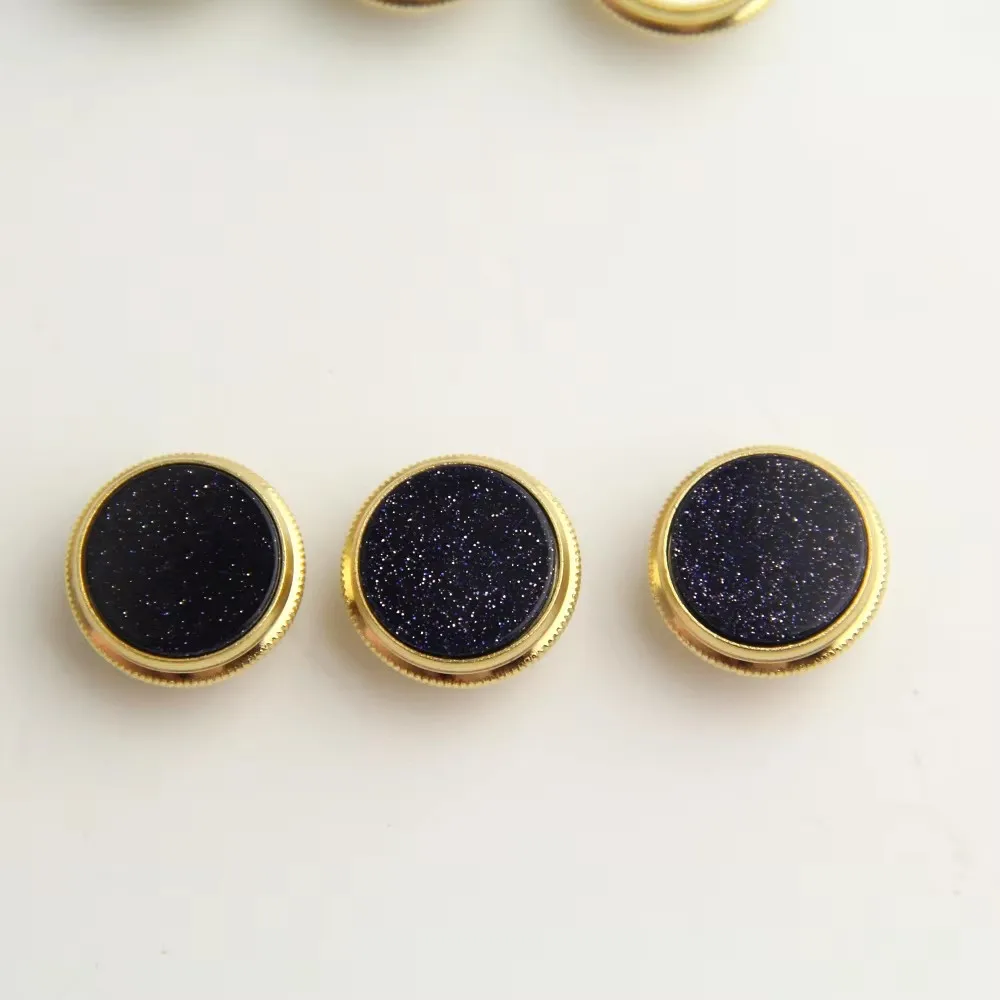 

3Pcs Gold Plated Malachite Insert Finger Buttons for Trumpet Quality Brass Instrument Accessories for Repairing