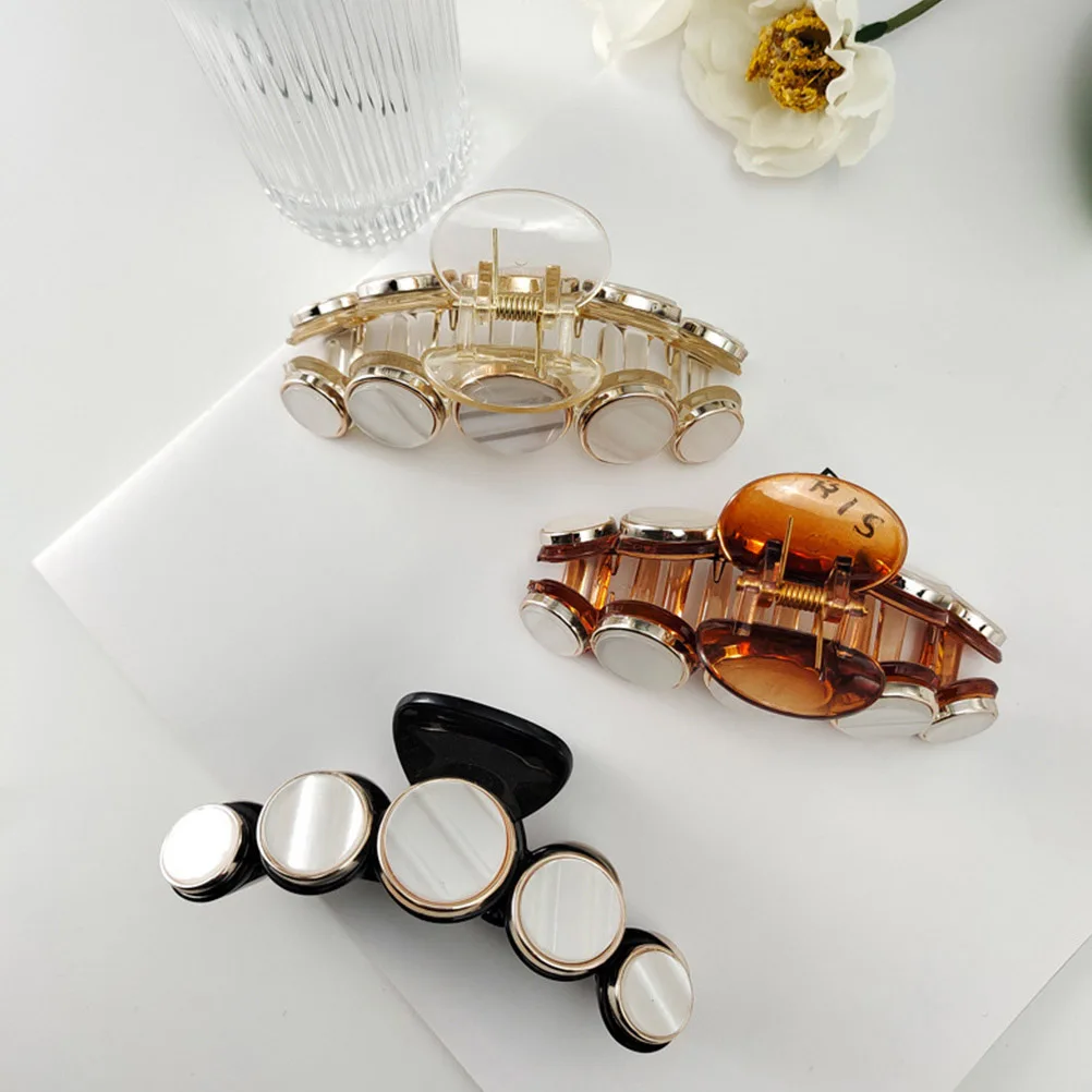 

3Pcs Stylish Hair Clips Simple Design Elegant Temperament For Creating Beautiful Hairstyles Accessories