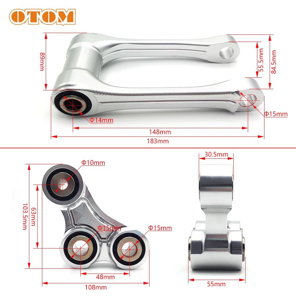 2016-2023 Motorcycle Accessories Rear Shock Suspension CNC Aluminum Linkage Arm Lighten Triangle Lever For KTM HUSQVARNA GASGAS