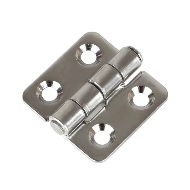 4 Pieces 304 Stainless Steel Hinge Deck Hinge Yacht Shore Accessory Fixed Folding Flat Open Hinge