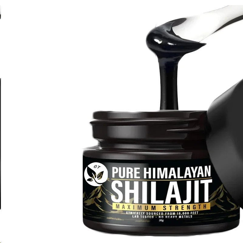 Shilajit-ヒマラヤ有機樹脂,純粋な天然樹脂,最大の強度,85を超える微量のミネラルを含む,金の品質,30g