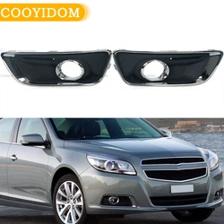 For Chevrolet Malibu 2012 2013 2014 2015 Fog Lamp Grill Frame Panel Cover Car Chrome Front Fog Light Trim Cover Fog Light Grill