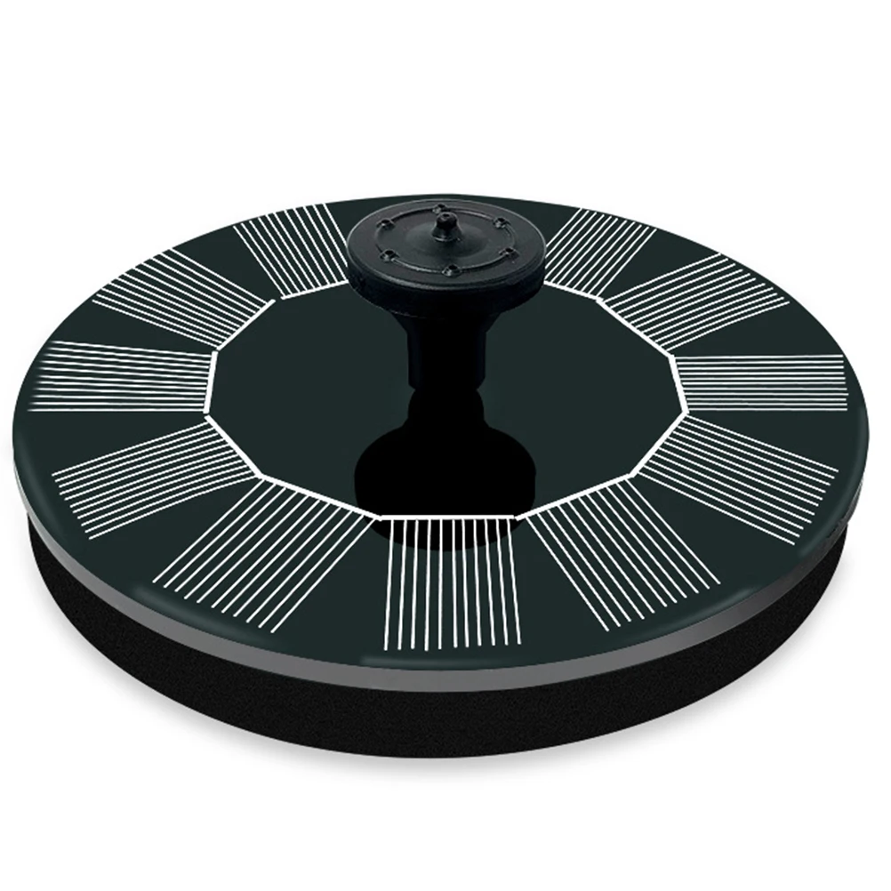 

Solar Fountain 13cm Floating Black for Garden Pond Pool Outdoor Solar Panel Pump Oxygen Water Circulation Water Fountain