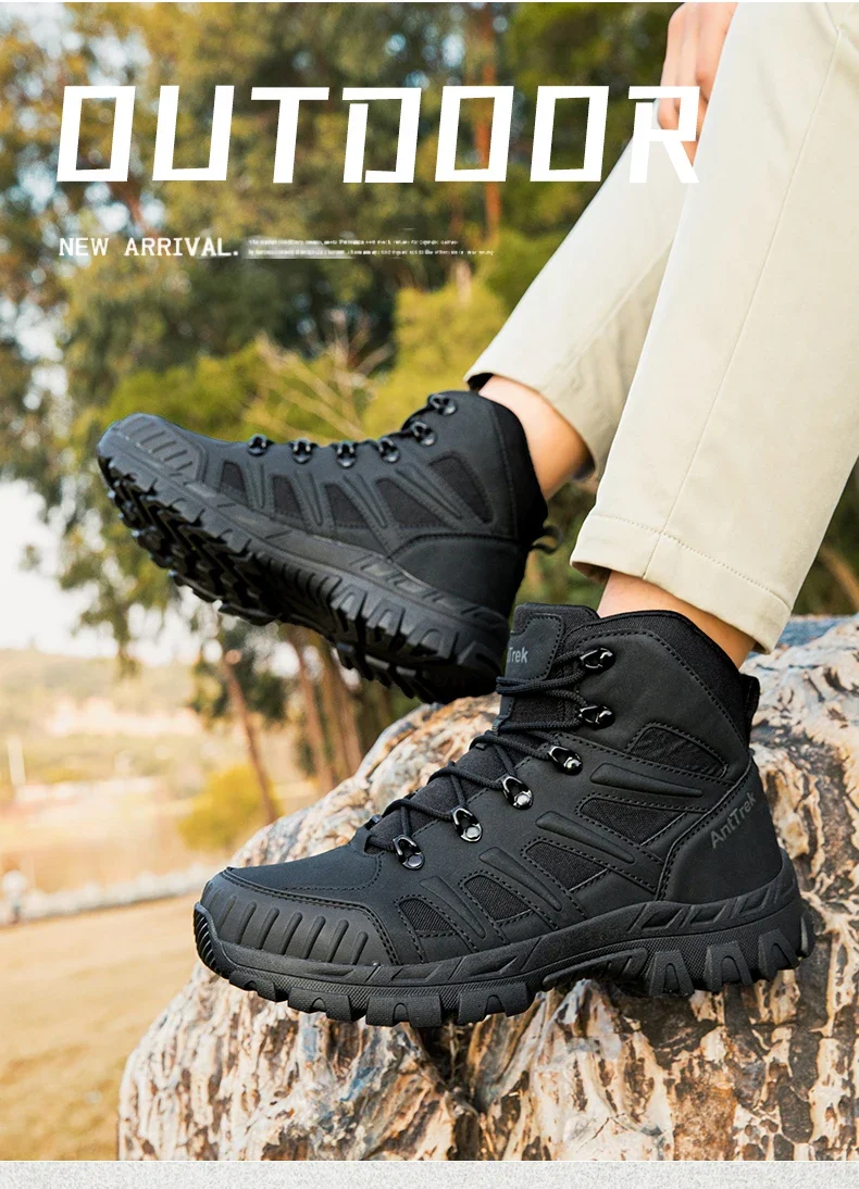 Herren Neue Armee-Stiefel Outdoor Ultraleichte Rutschfeste Schnelleinsatz-Knöchelstiefel Taktische Stiefel für Camping Arbeit Wasserdichte Jagdstiefel – Detail 30