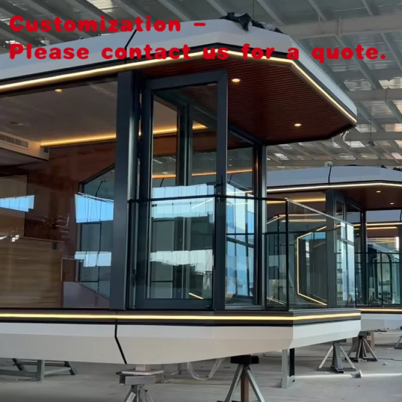 

на заказ. Компактный сборный контейнер Космическая капсула Мобильный дом с кухней и ванной комнатой Отели Кабины Дом