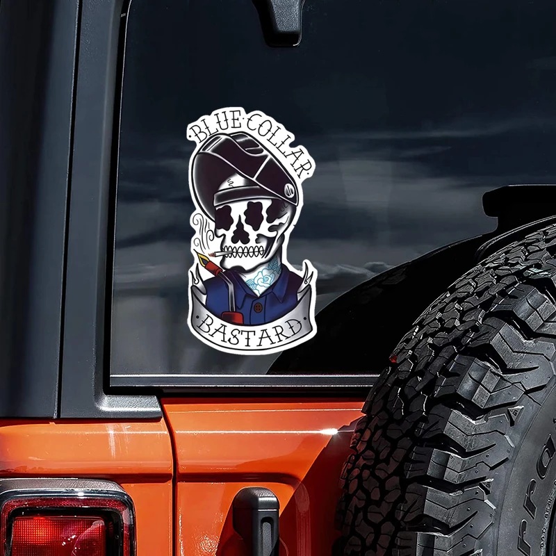 Blue Collar Sticker Decal, Blue Collar Working Class  Water Proof  For Car Bumper, Notebook, Tumblers