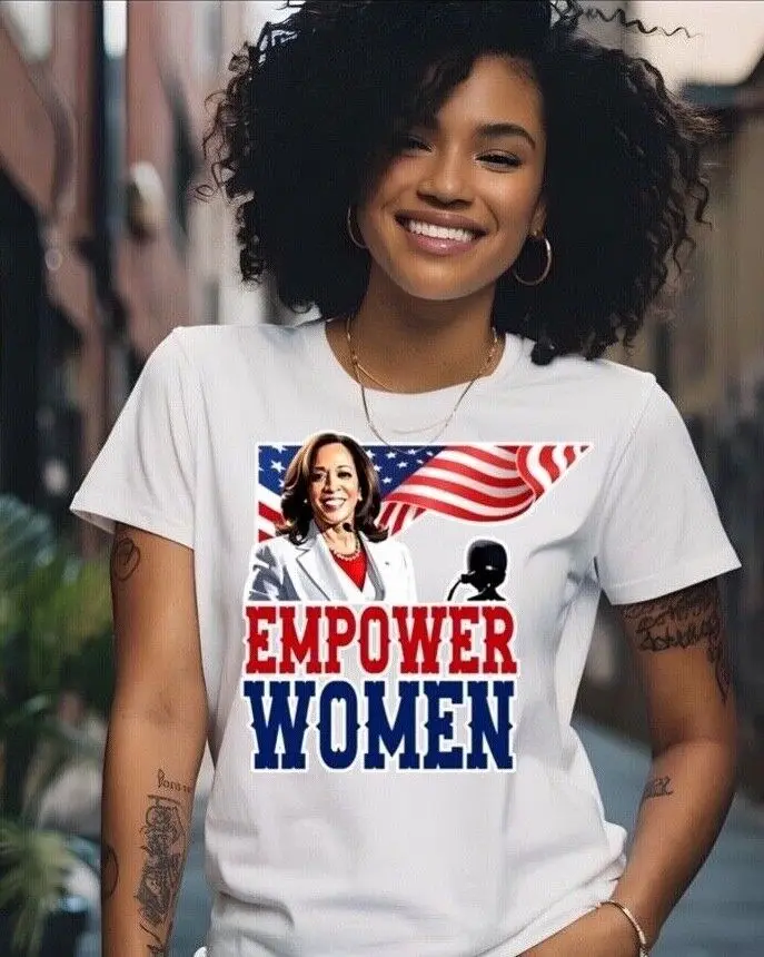 Camiseta de Kamala Harris 2024, camiseta Empower Woman, elección presidencial de Kamala, 2024