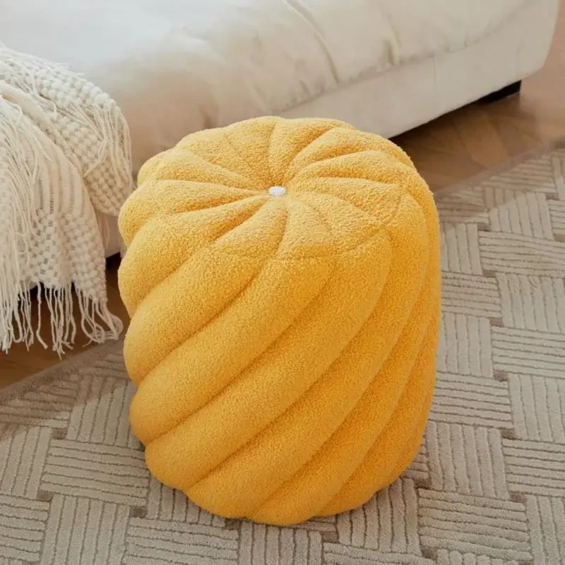 Cream Nordic Makeup Stool for Girls - Simple Modern Dressing Table Side Chair Light Luxury Bedroom round Stool Home Decor