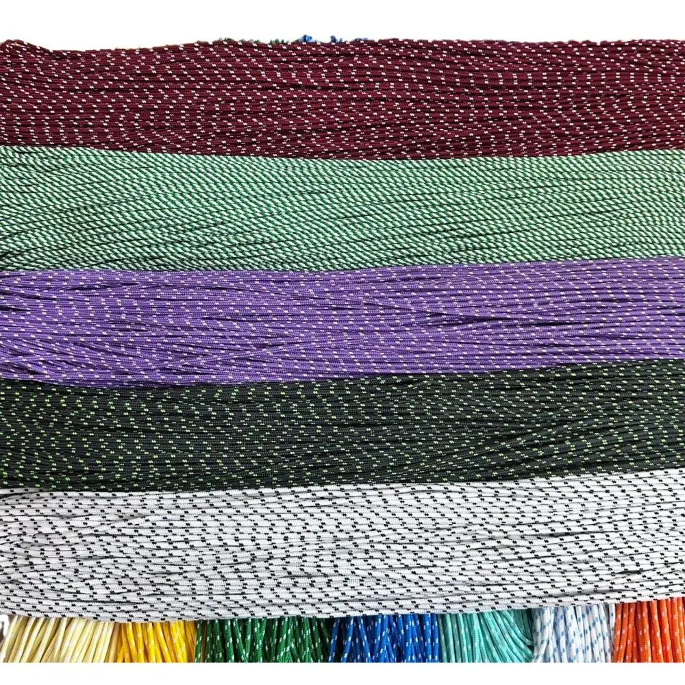 Polyester Paracord 3mm Diameter Inner Core Cord Crafting String For Diy Handwoven Bracelet Keychain Phone Lanyard Decor