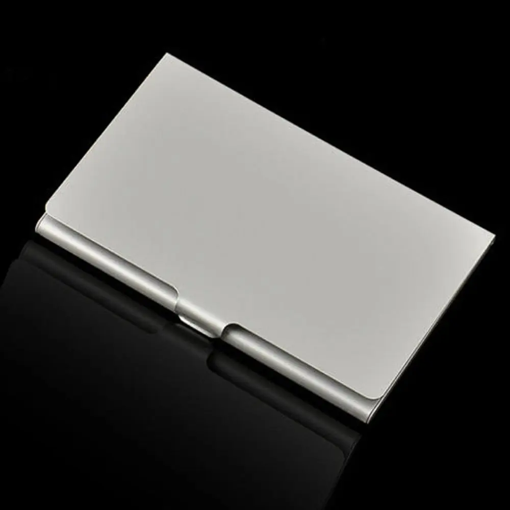 1PC Waterproof Business Card Storage Box Aluminum Metal Business ID Credit Card Holder Case Hot Selling