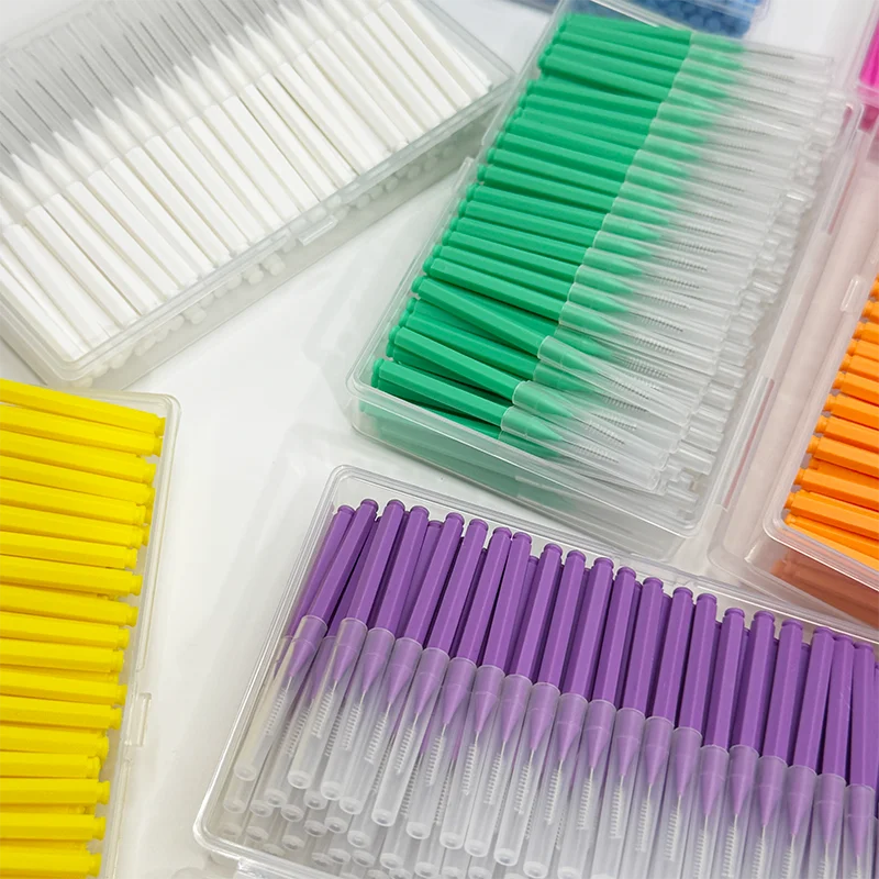 

140 шт. межзубные щетки для улучшения ухода за полостью рта и ортодонтической чистки, необходимый инструмент для стоматологической гигиены