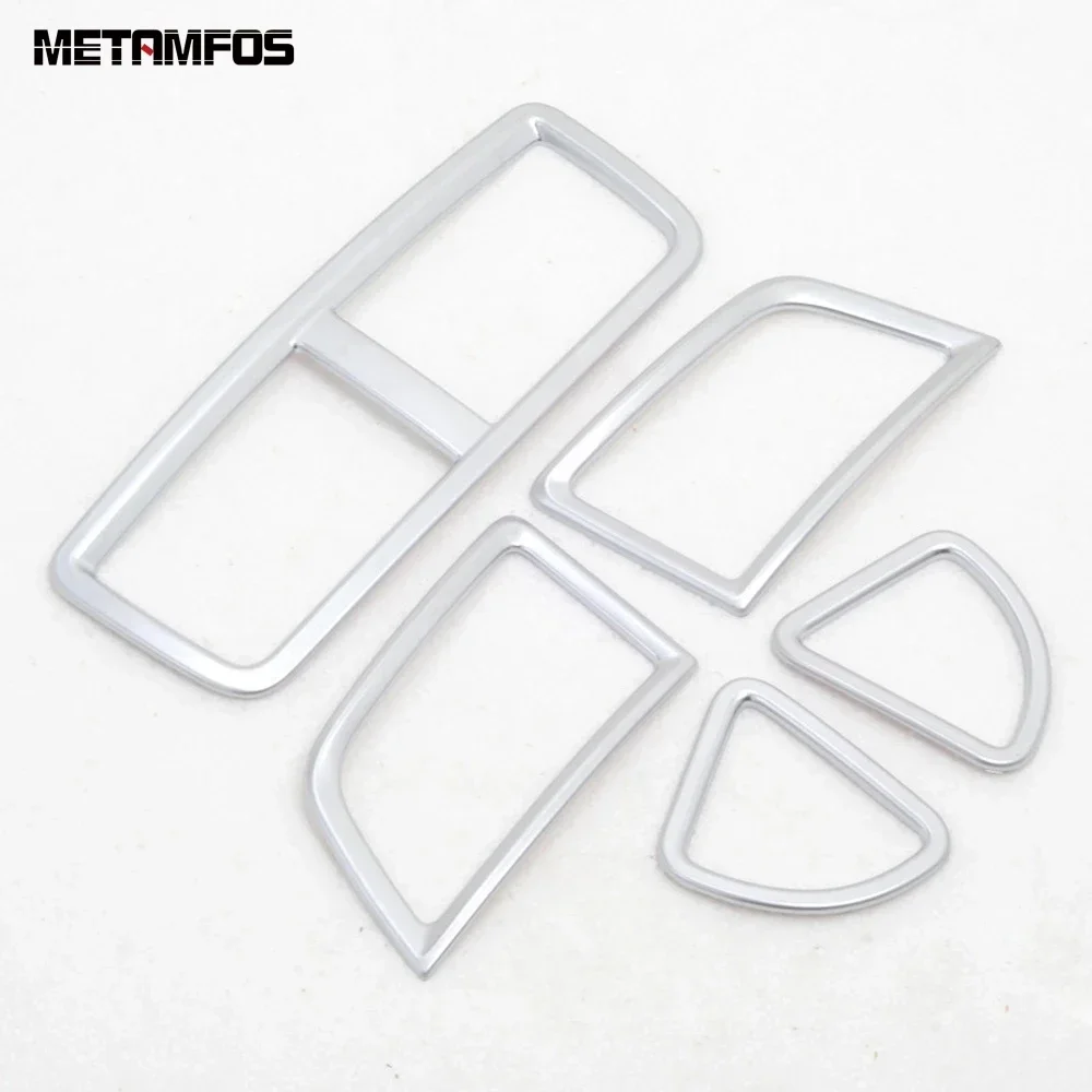 For Mitsubishi ASX 2011 2012 2013 2014 2015 Matte Center Console Dashboard Air Condition Vent Outlet Cover Trim Car Accessories