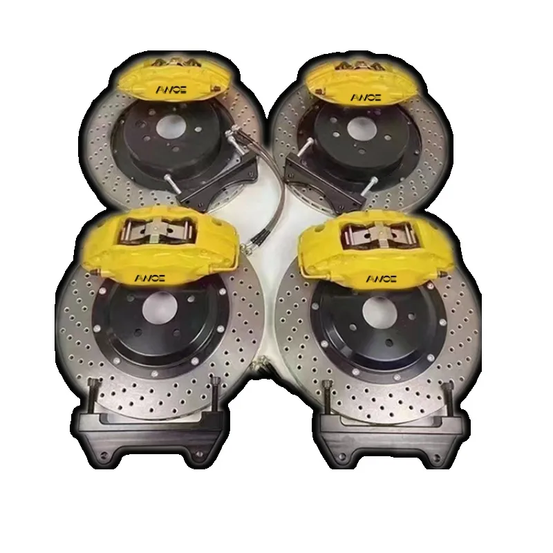 26 StyleF50 4 Piston Brake Caliper 355*32mm Enlarge Slotted Brake Disc Car Accessory Brake Parts For AUDI A4 / A4L S4 S5 A5 B8 B 4