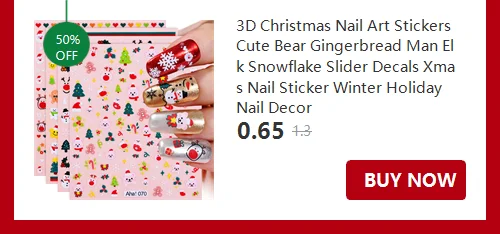 30 Sheets Christmas Nail Art Stickers Self Adhesive 3D White Snowflake Nail Decals Xmas Nail Supplies Christmas Manicure Sliders