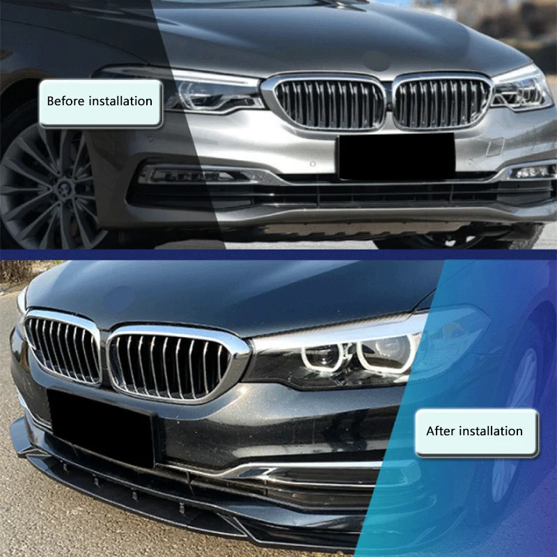 مناسبة لسيارات BMW 5 Series g30g31 525i 530i 2017-20 Luxury Edition أجزاء تعديل الشفة الأمامية للمجرفة الأمامية #4