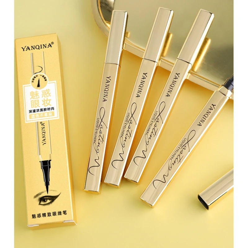 Eyeliner Liquido Impermeabile, Lunga Durata 24 Ore, Punta Anti-Sbavatura per Linee Precise, Trucco Tutto il Giorno, Adatto a Occhi Sensibili e Pelle Grassa