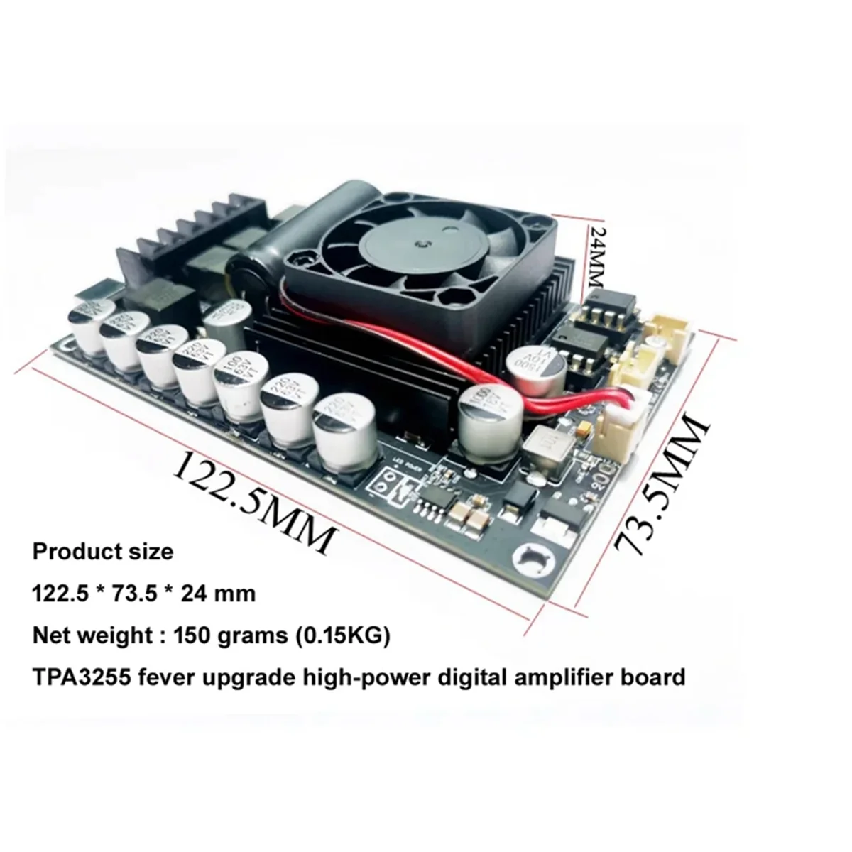 HiFi Upgraded MAX Version TPA3255 600W High-Power 300W X 2 Stereo Low Noise HIFI Digital Amplifier Board XHX