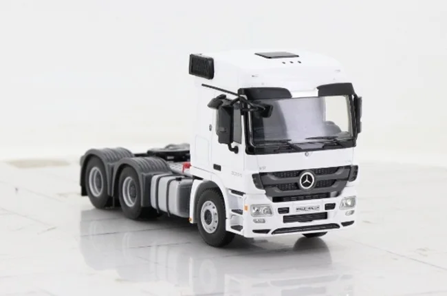 Collectible Alloy Model Gift WSI 1:50 Scale MB Actros MP3 L6X4 Tag axle Transport Truck Tractor Diecast Toy Model 02-3518