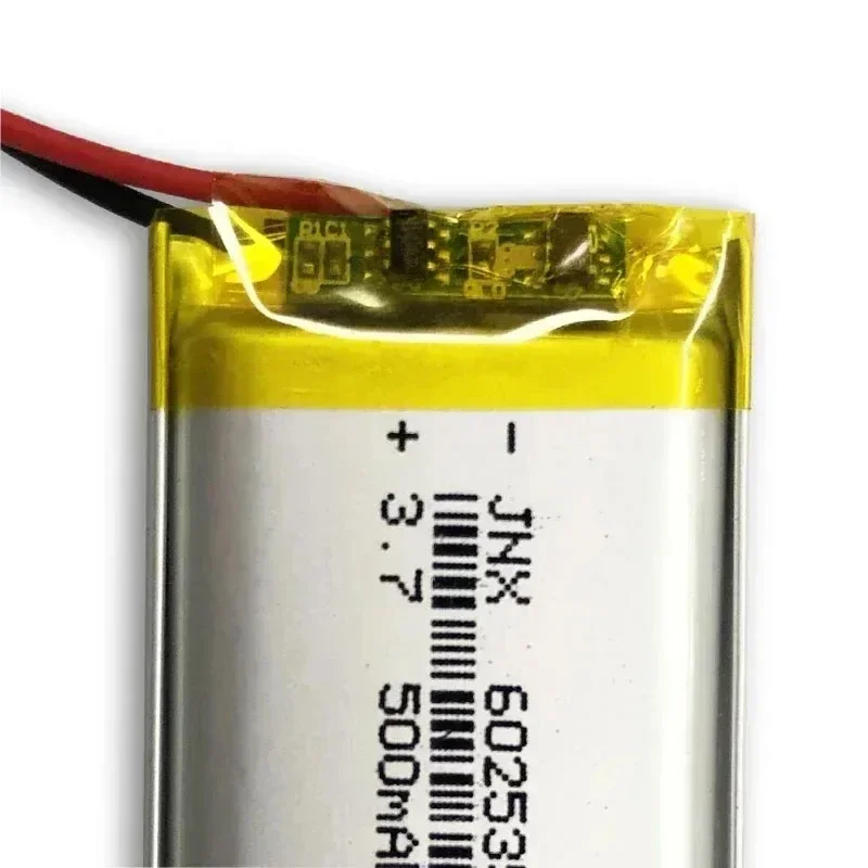 3.7V 602535 500mAh Lithium Polymer Rechargeable Battery Suitable for Driving Recorder, Bluetooth Beauty Instrument, GPS Recorder image 4
