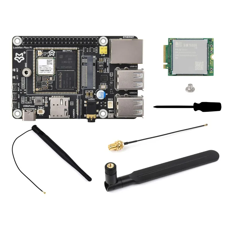 Luckfox Pico Pi Linux Micro Development Board, Based On Luckfox Core1106, 8GB eMMC, Supports Intelligent Encoding