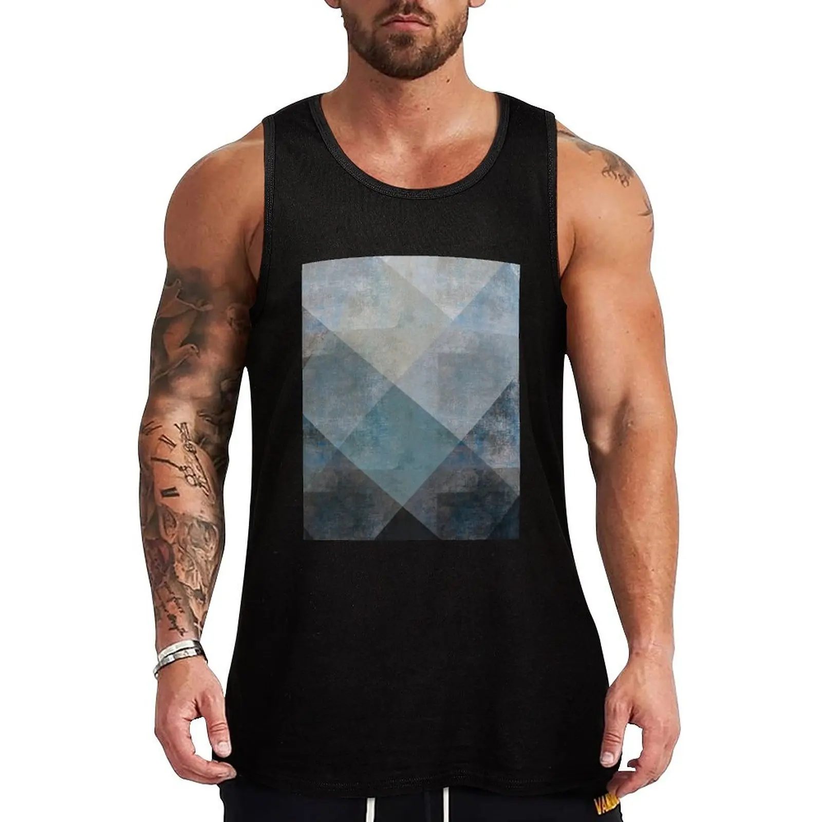 geometric Tank Top Casual Soft Tank Top Loose Sleeveless Everyday Shirt