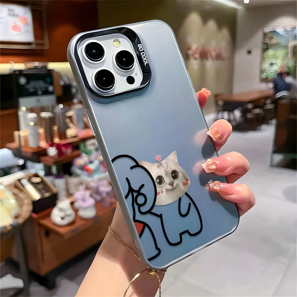 Funny Fitness Shiba Dog and Cat Matching Case for iPhone 16 15 12 13 mini 11 14 Pro Max XR Xs 8 Plus Shockproof Cover for Couple