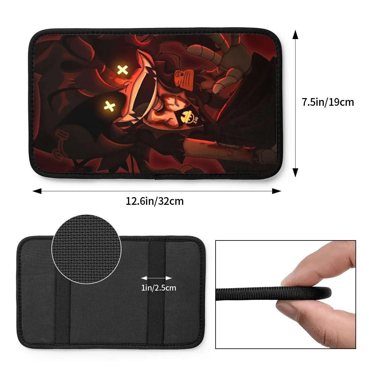 Leather Center Handle Box Pad Cushion Car Interior Cushion Murder Drones Car Armrest Cover Mat Games Automobiles Armrest Pad