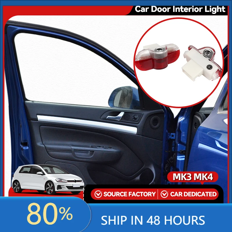 

2025 Новые колпаки-концентраторы 2 шт. для VW GOLF 3 4 MK3 MK4 Jetta Beetle Bora Caddy Touran Светодиодный проектор с логотипом двери автомобиля Ghost Shadow Добро пожаловать L