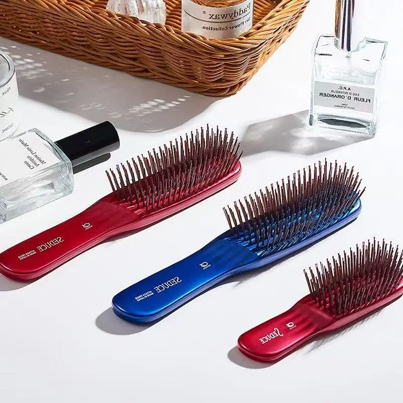 

1 шт., японский массажер для головы премиум-класса, щетка для кожи головы, маленькая дорожная щетка для волос, пластиковая щетка для распутывания волос, расческа для чистки волос