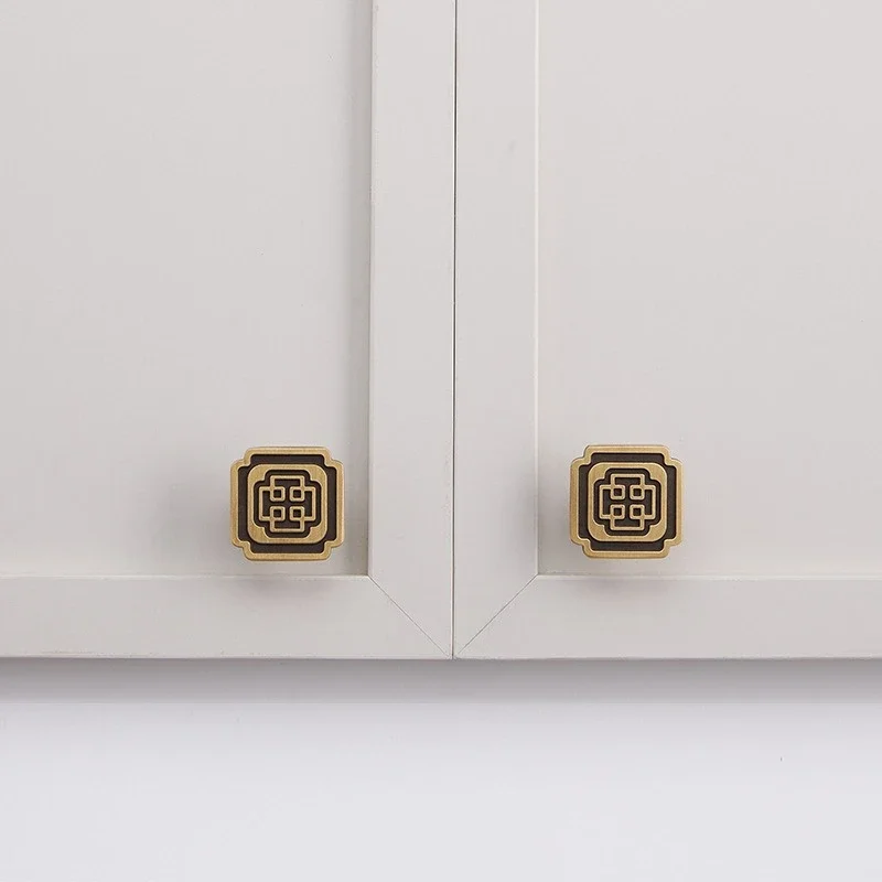 yesBrass Furniture Song's New Chinese Style Antique Bronze Color Wardrobe Wardrobe Dining Cabinet Shoe Cabinet Handle