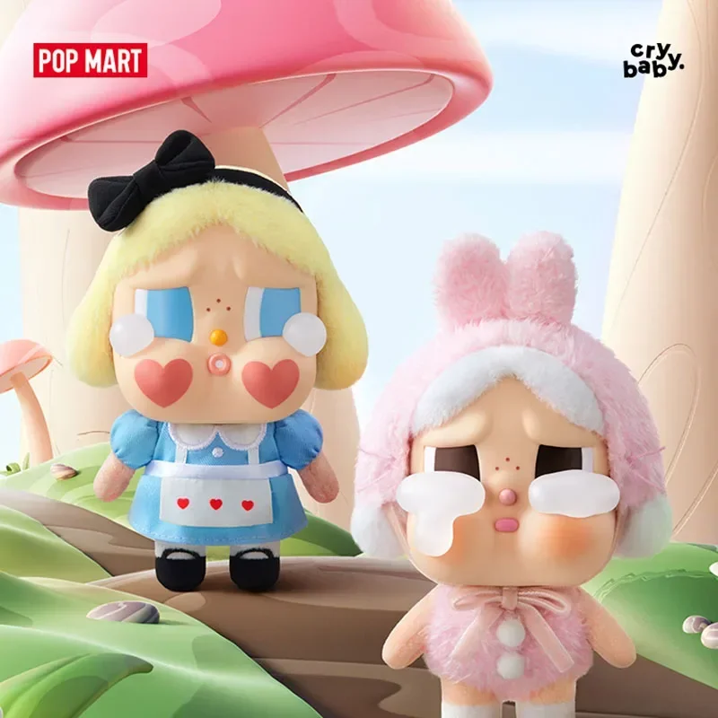 POPMART CRYBABY CRYING อีกครั้ง Series ไวนิลกล่องตาบอดของเล่น Kawaii อะนิเมะ Action Figure Caixa Caja Surprise Mystery กล่องตุ๊กตาสาว