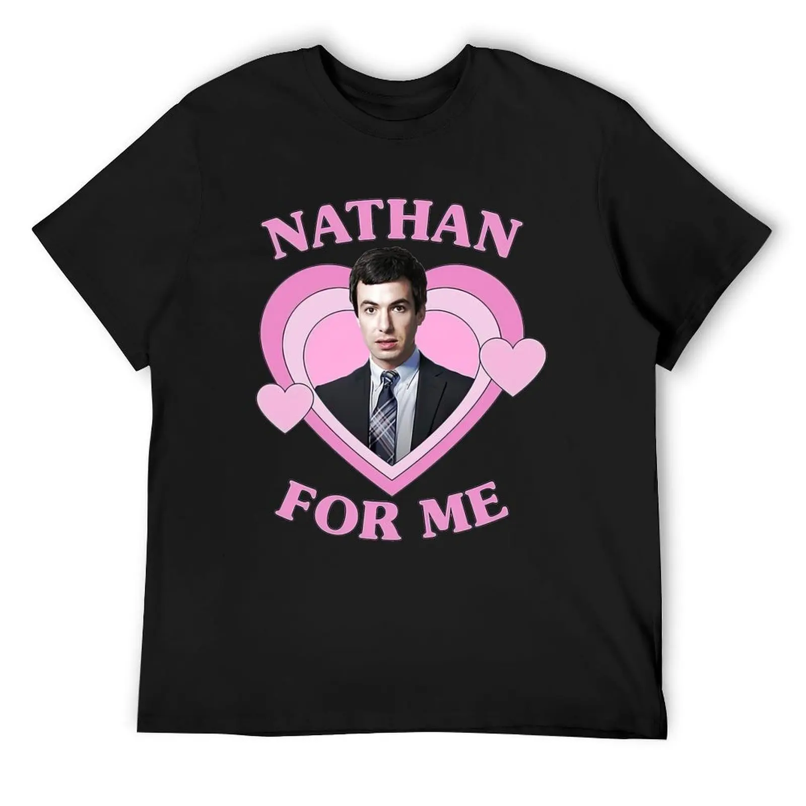 

Nathan Fielder For Me Pink Heart T-Shirt sublime funny costumes Aesthetic clothing men t shirts high quality