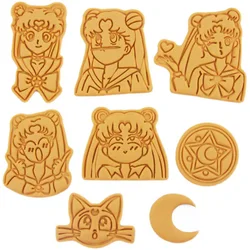 Sailor Moon Cake Mold Anime Kawaii Cute Figures Cookie Mould Kitchen Baking Accessories Kids DIY Decoration Toys Gift Hot Sales