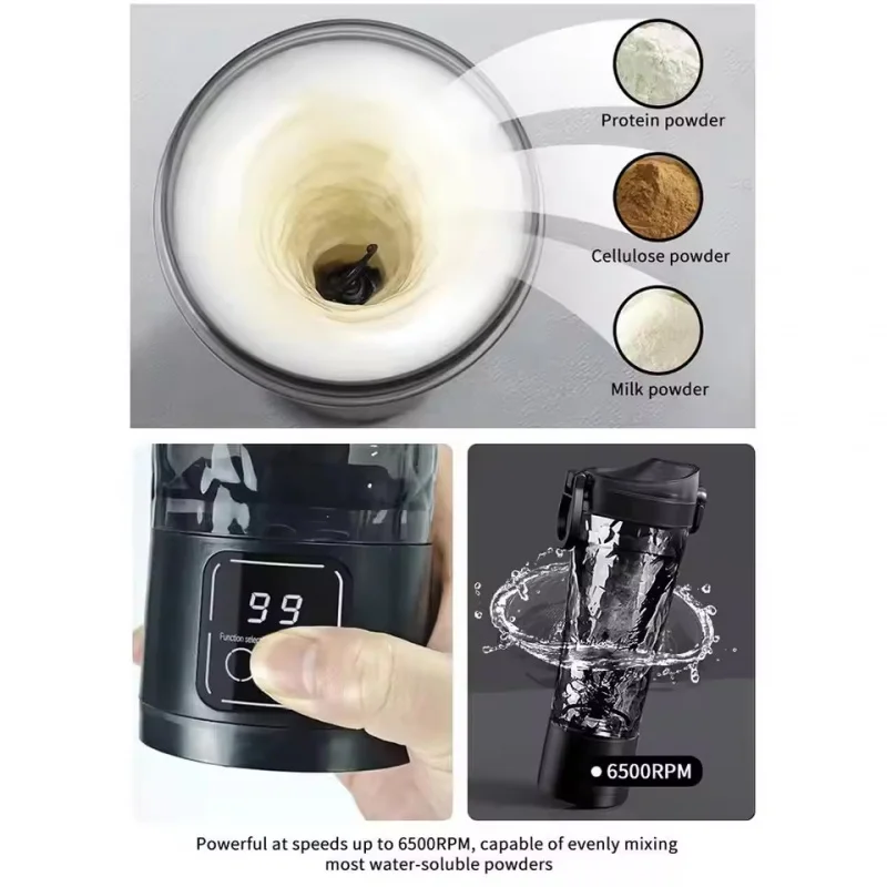 Portable Mixing Cup Electric Shaker Bottle For Milkshakes Coffee Protein Shakes And Fitness Blender Kitchen Accessories