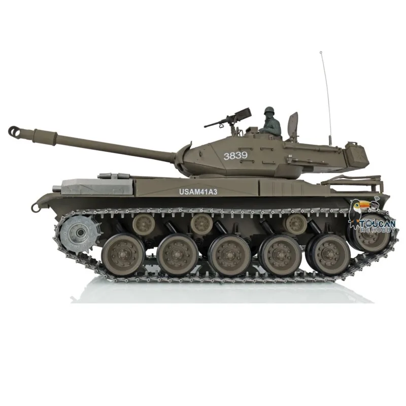 Henglong 7.0 RTR 1/16 RC Tank Walker Bulldog 3839 pistes métalliques améliorées modèle de télécommande pour amateur
