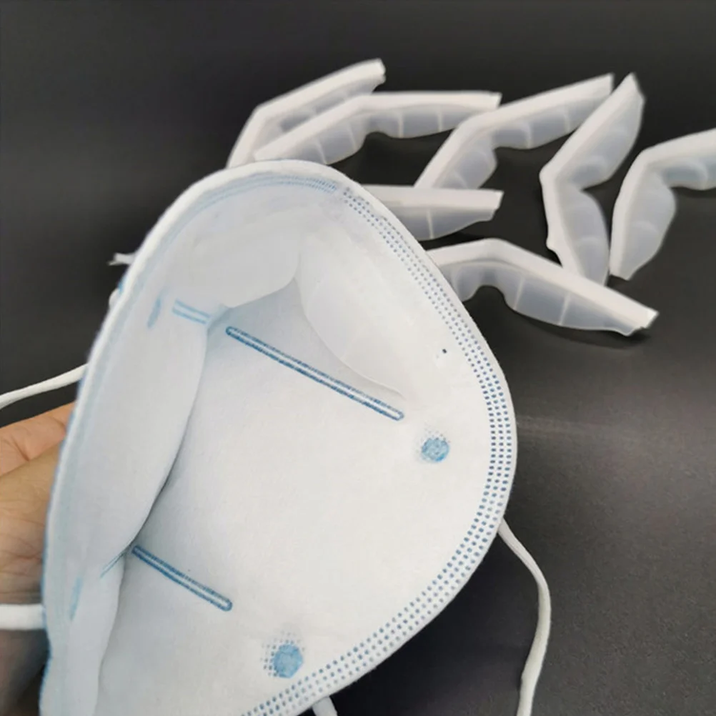 

20pcs Silicone Nose Bridge Pad Durable Anti Fog Protective Strip for Mask Seal Suitable Most People Craft Supplies