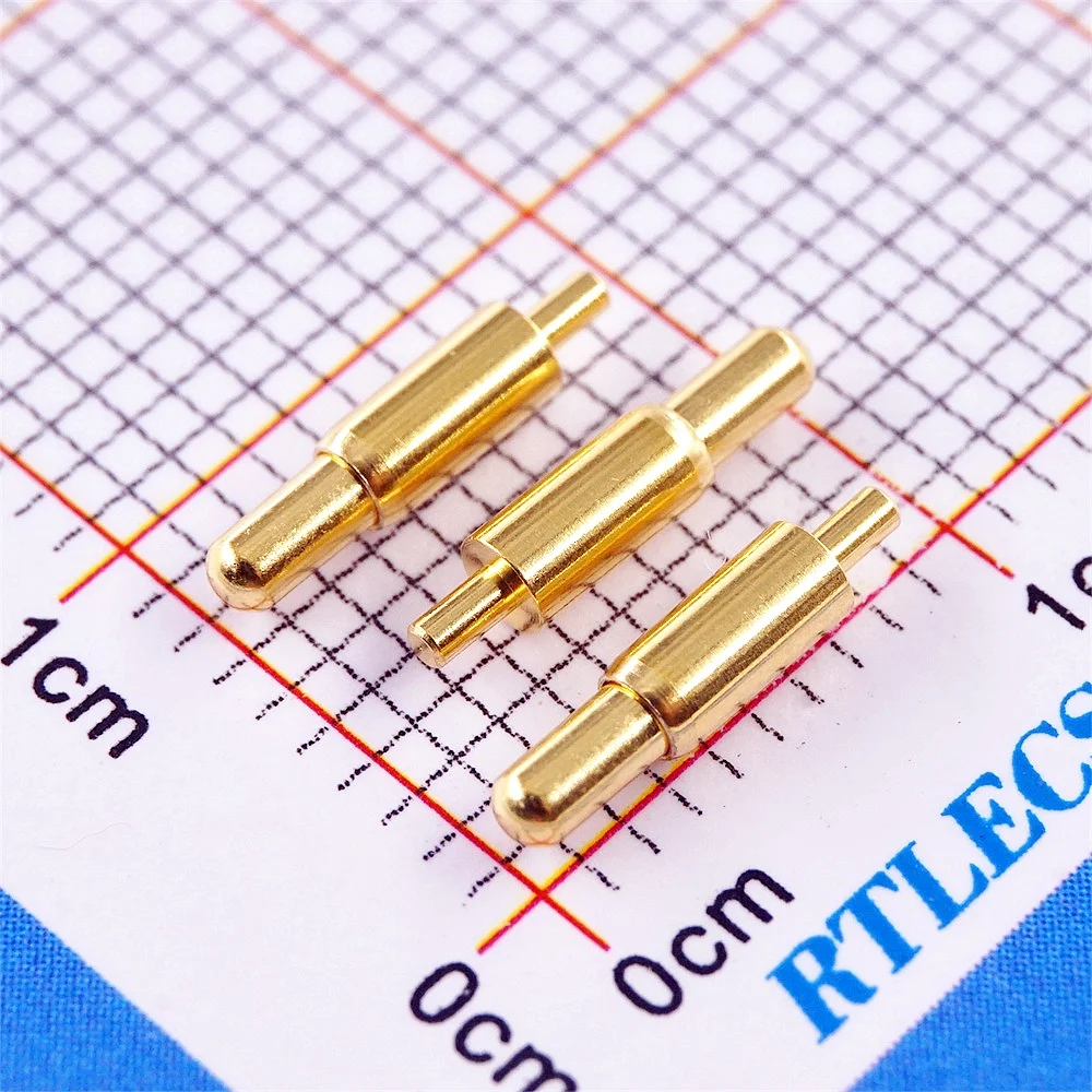 10pcs Spring-Loaded Connector through Hole PCB Height 3 4 5 6 7 8 9 to 20.5 mm Spring Header Pogo Pins 12V 2A Gold Plated