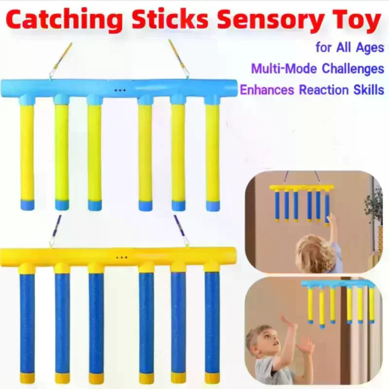 Volwassenen Kind Vangen Stokken Spel Vallende Stokken Vangen Zintuiglijk Speelgoed Drop Catch Win Reactie Training Reflex Uitdaging Party Game