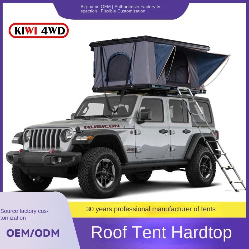 Automatic Quick Opening Foldable Aluminum Alloy Roof Car Tent for Outdoor Camping and Off-Road Travel Hard Top Trailers