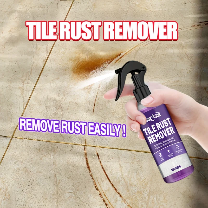 

Порошок для удаления ржавчины для плитки и керамики, быстродействующий очиститель железных пятен, безопасный для каменных и керамических поверхностей, идеально подходит для использования в ванной комнате