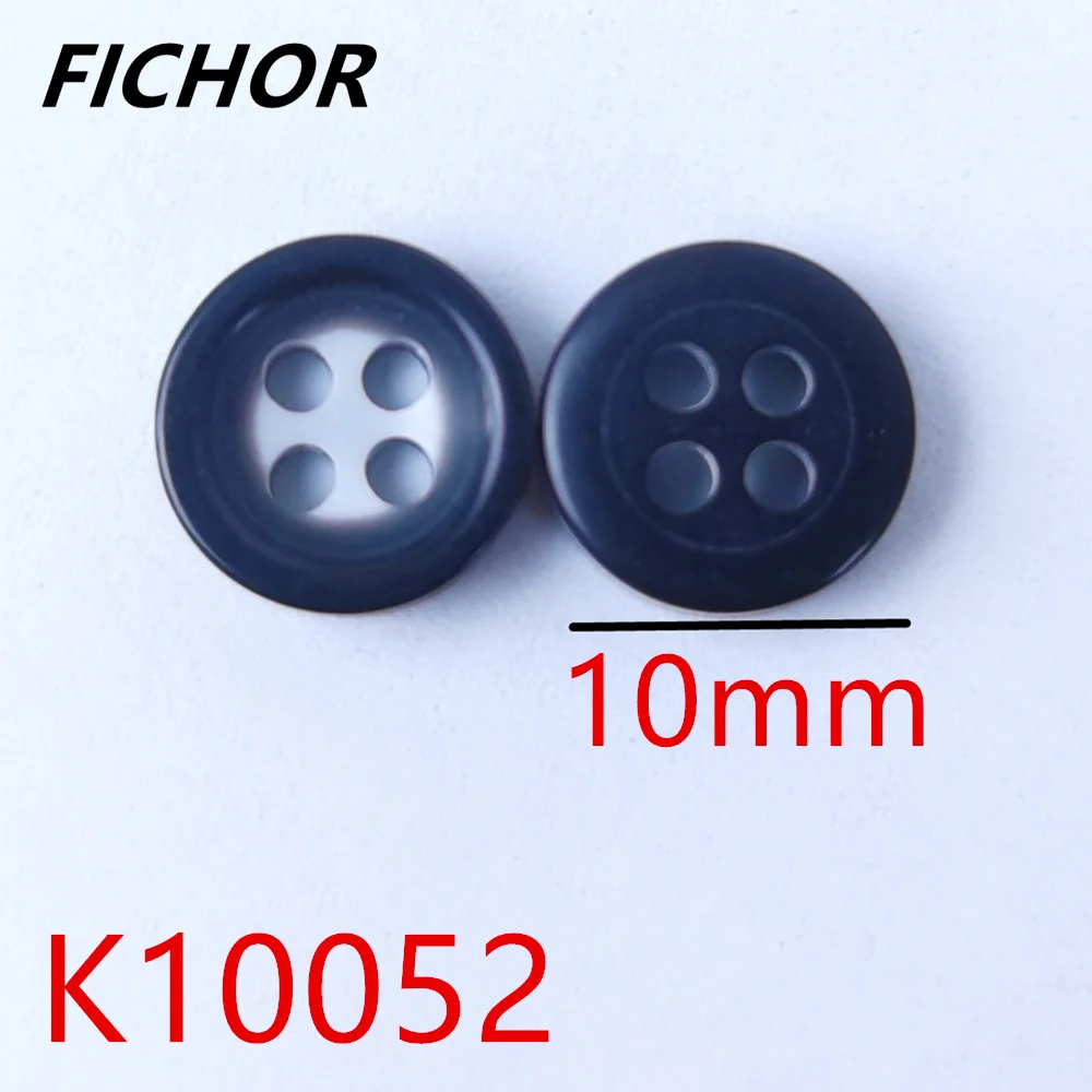 30/50pcs 10mm 4 Holes White Black Buttons Handmade Decorative Button for Apparel DIY Sewing Accessories Plastic Buttons