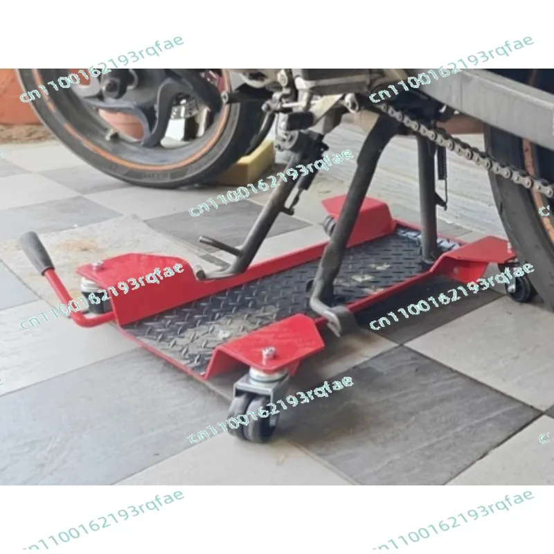 Trailer Motorcycle Centre Stand Moving Carrier for Motorbike  Moving Dolly Trolley Platform 360 Degree Casters