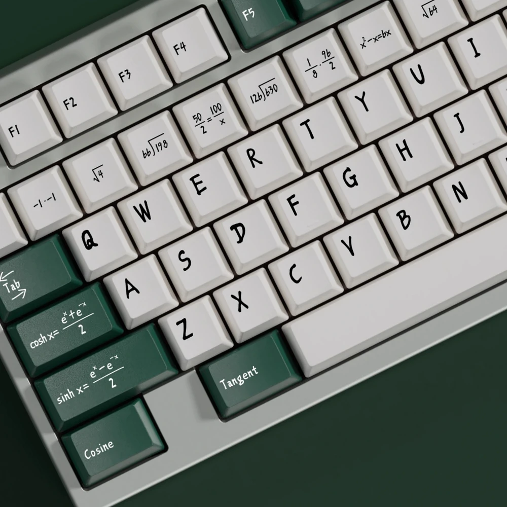 PBT Math Keycaps Cherry Profile Keycap Dye Sublimation Keycap For MX Switch Keyboard 2.25U 2.75U Split Spacebar