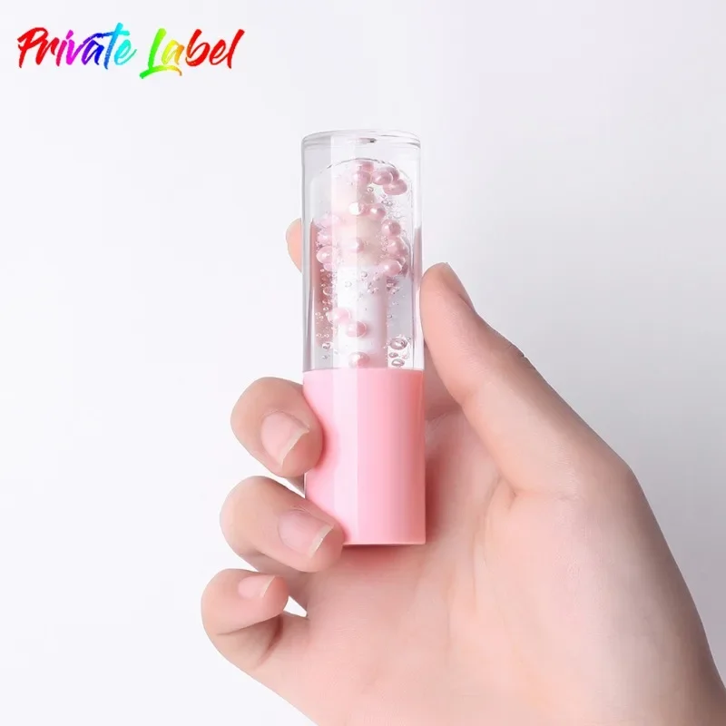 Private Label Clear Caviar Essence Lip Oil Natural Fragrance Free Nourishing Moisturizing Relieving Lip Wrinkles Lip Care Makeup