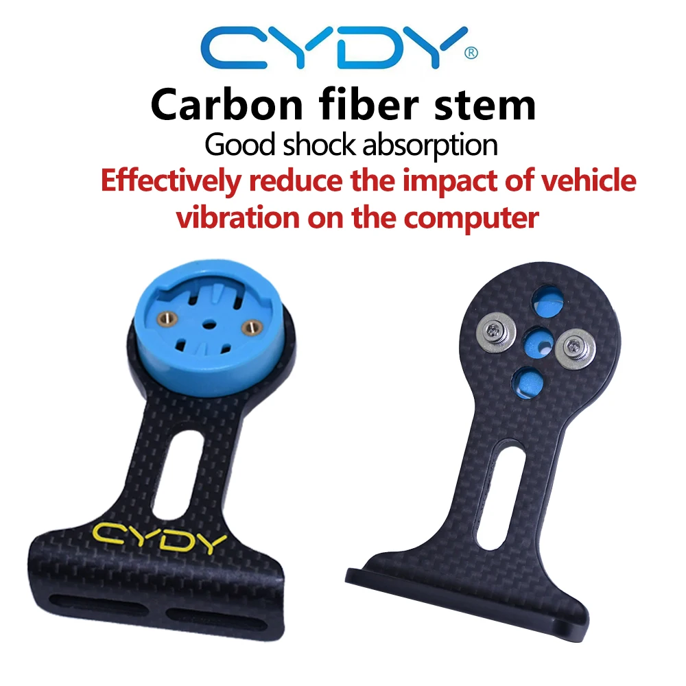 CYDY Carbonfaser 3K Fahrradcomputerhalterung für Garmin Bryton Wahoo Magene Xoss IGP Edge Rennrad Lenkerhalterung – Detail 6
