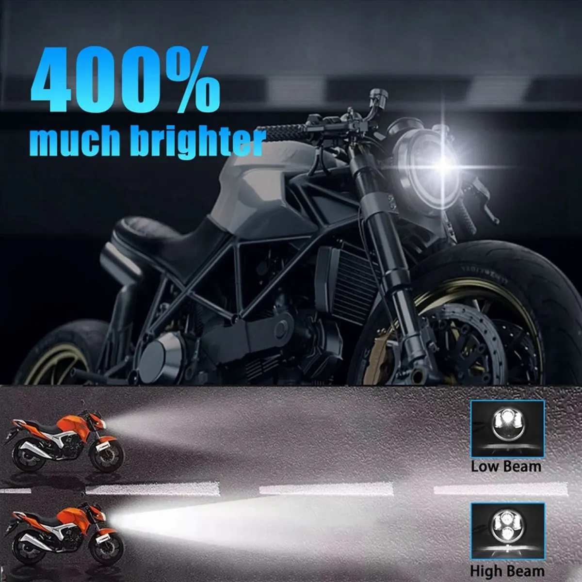 

НОВАЯ светодиодная фара 2X 5,75, мотоциклетная фара 5-3/4 с белым ореолом DRL для Harley Sportster Iron 883 Dyna Street Bob